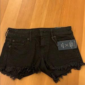 black american eagle super low shortie shorts